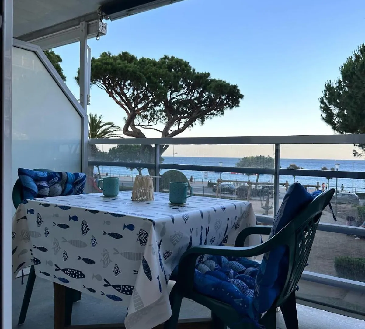 Unique Apartment With Direct Sea View Along The Beach In S'Abanell Central Park Blanes Spain