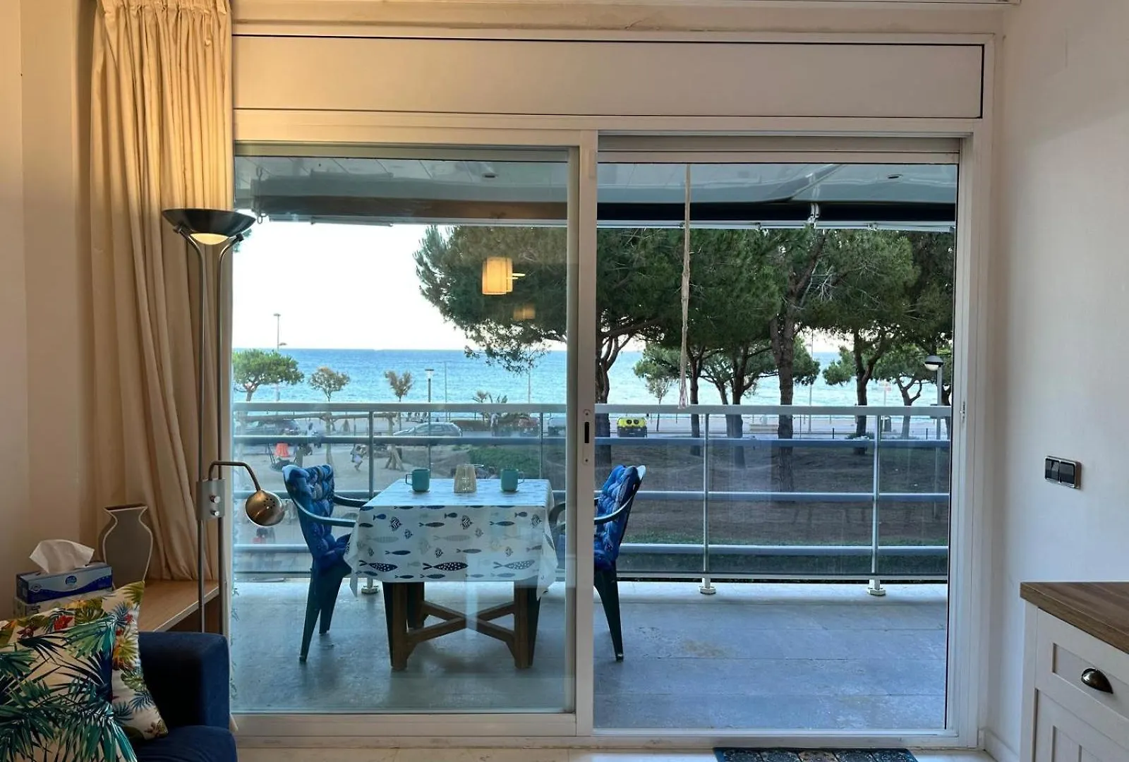 Unique Apartment With Direct Sea View Along The Beach In S'Abanell Central Park Blanes Spain