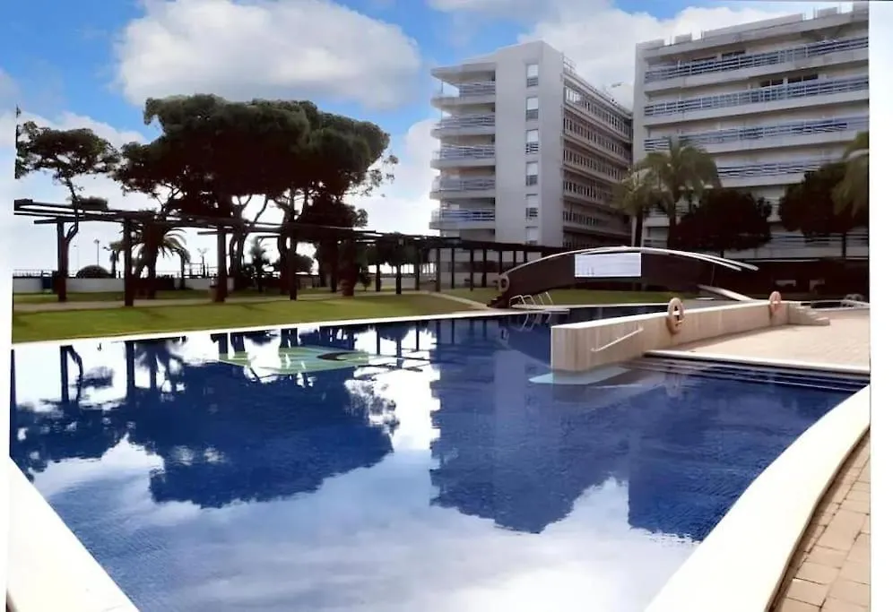 Unique Apartment With Direct Sea View Along The Beach In S'Abanell Central Park Blanes