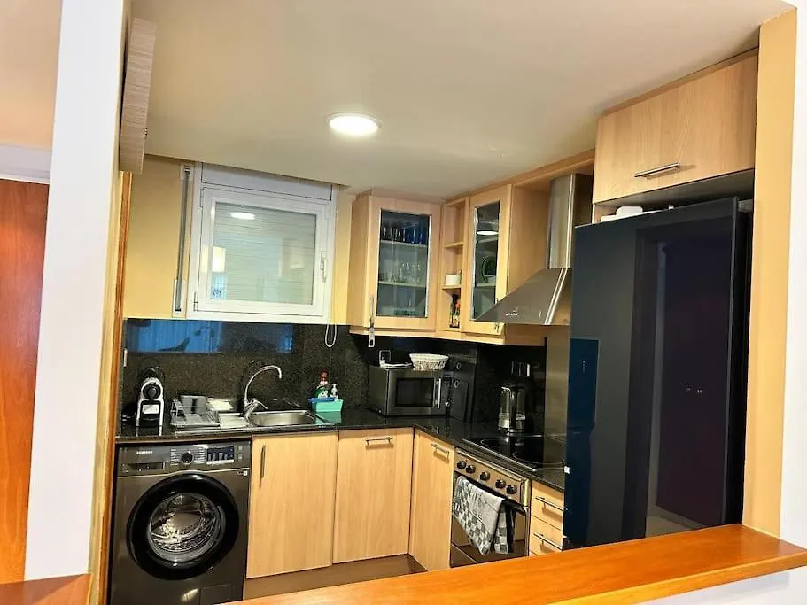 Unique Apartment With Direct Sea View Along The Beach In S'Abanell Central Park Blanes Spain
