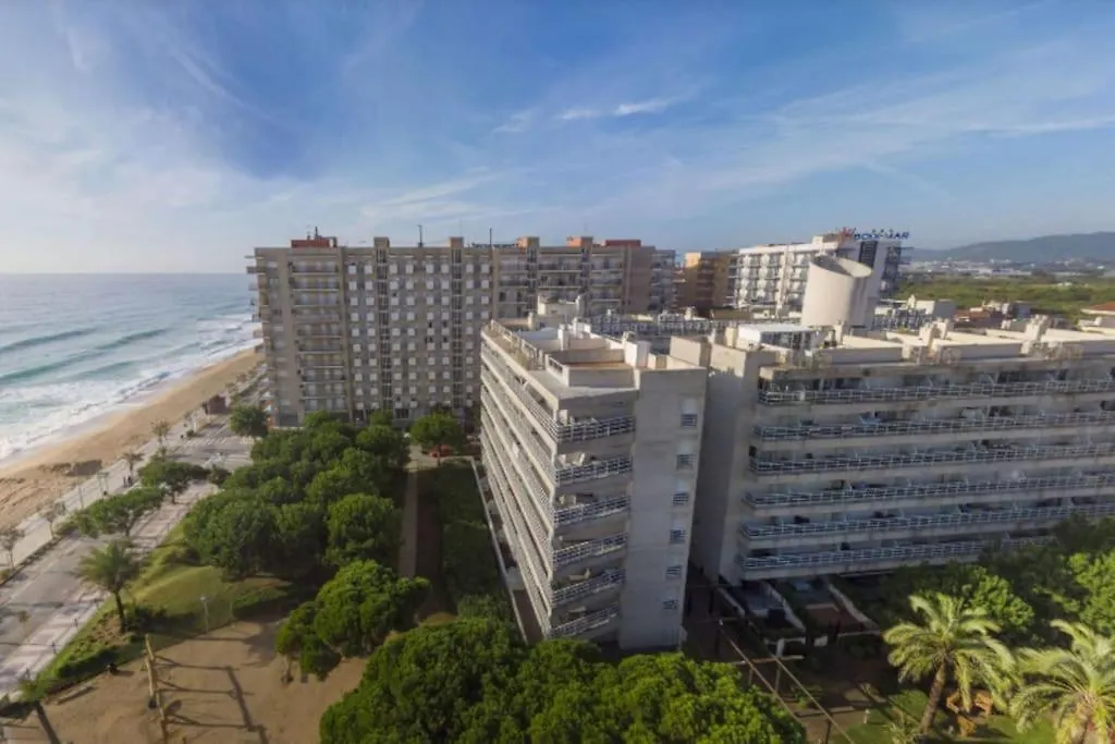 Unique Apartment With Direct Sea View Along The Beach In S'Abanell Central Park Blanes Spain