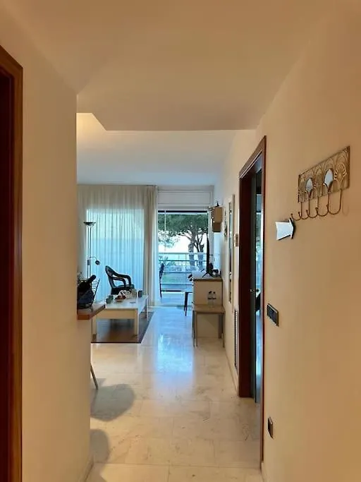 Unique Apartment With Direct Sea View Along The Beach In S'Abanell Central Park Blanes Spain
